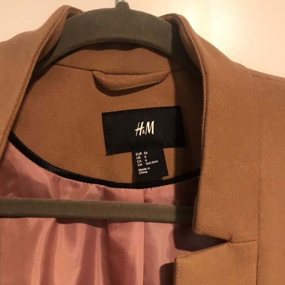 Camel color H&M blazer style coat - Picture 2 of 4